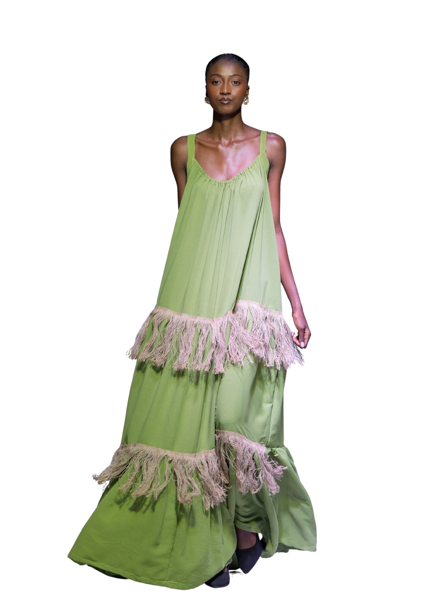 Lime-Green Maxi Dress